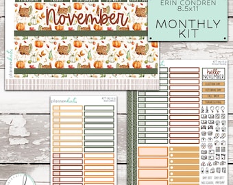 KIT-751 K - EC 8 5x11 Monthly     Touchdowns & Turkey