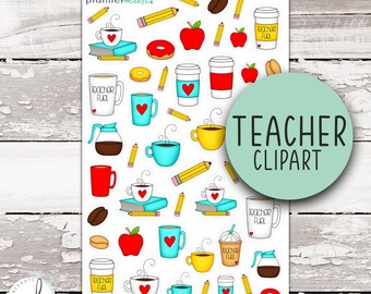 DECO-016 || TEACHER Decorative Planner Stickers