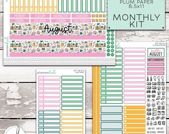 KIT-736 N - Plum 8.5x11 Monthly || "BookWorm"