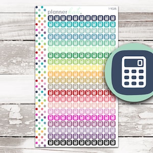 I-1026 || CALCULATOR Itty Bitty Icon Sticker