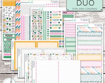 KIT-736 EC 7x9 DAILY Duo // "BookWorm" 7x9 Erin Condren Daily Duo