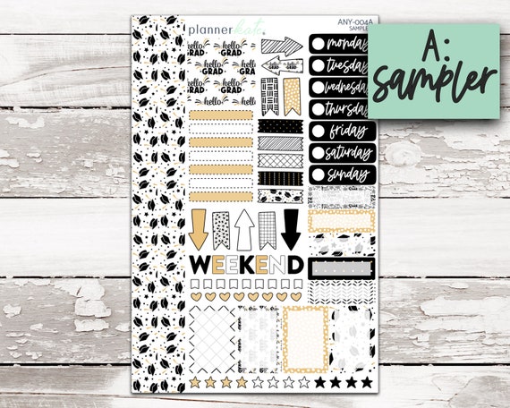 Graduate - Week Spread Planner Sticker Kit