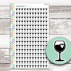 BW-74 || WINE Icon Sticker