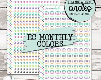 TRAN-5 || EC Bold Colors Transparent Circles - Standard & Mini