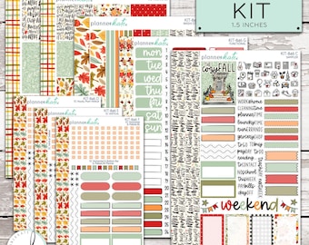KIT-846 WEEKLY || "Cozy Fall" - Weekly Kit Planner Stickers