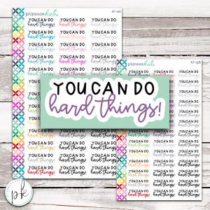 KF-14 || "You Can Do Hard Things" Kit Font Scripts - Standard & Mini Size