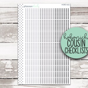 HOBO-002 || HOBONICHI COUSIN Checklist Stickers