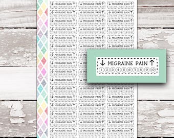 DASH-119 || MIGRAINE PAIN Tracking Sticker