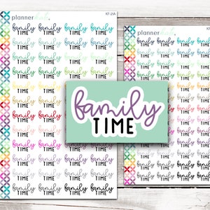 KF-21 || "FAMILY TIME" Kit Font Scripts - Standard & Mini Size