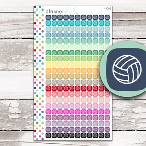 I-1046 || VOLLEYBALL Itty Bitty Icon Sticker