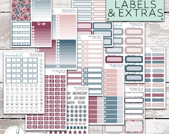 MK-844 ADD ONS #3 || "Dusty Rose" Kit Add Ons - Labels / Extras