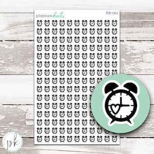 BW-62 || Stickers wekkerpictogram
