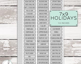 KIT-7XX A-08 || 2025 Banner Holidays for 7x9 Planner (1.5 Inch)