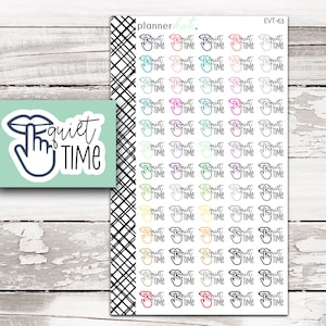 EVT-63 || QUIET TIME Event Sticker
