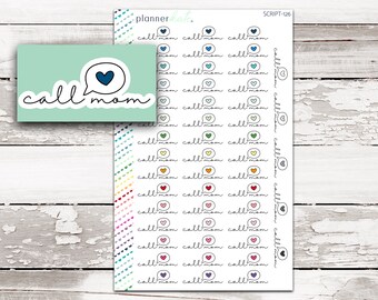 SCRIPT-126 || CALL MOM Planner Stickers