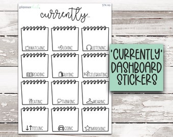 STK-110 || "Currently" Planner Dashboard Stickers