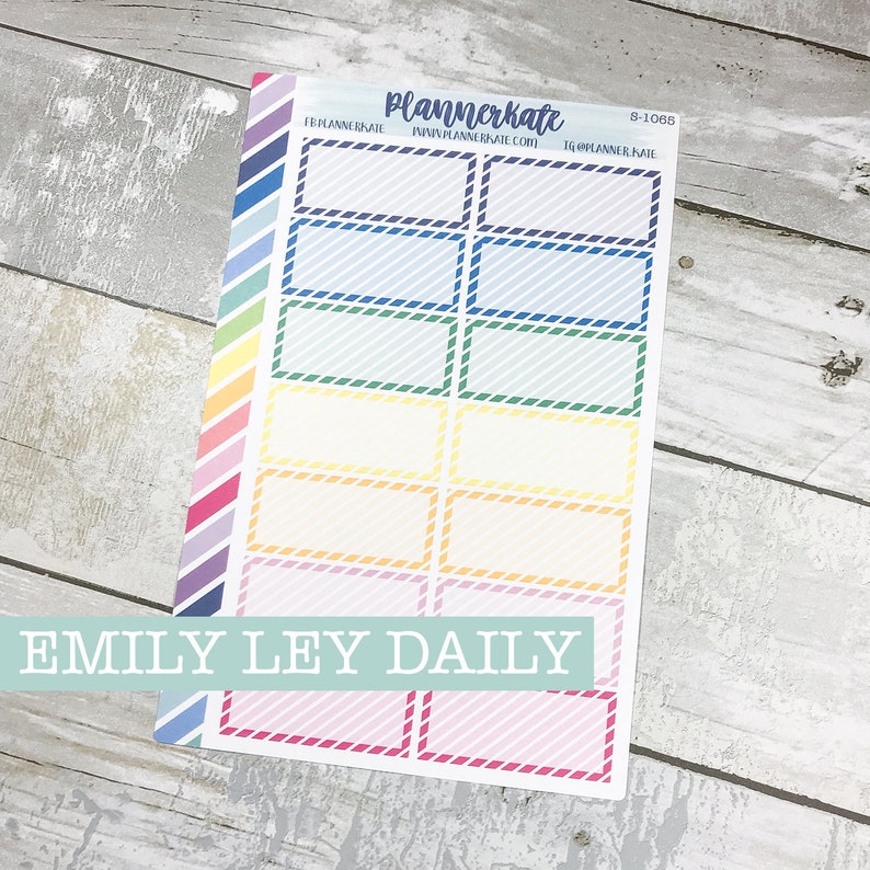 S-1065 Emily Ley Day by day Planner - Sunday Protect Labels - Diag Stripe image relating to Emily Ley Coupon Code named S-1065 Emily Ley Each day Planner - Sunday Address Labels - Diag Stripe