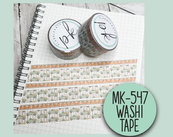 50% Off! MK-547 Washi Tape (15mm / 6mm set) - Farm Fresh