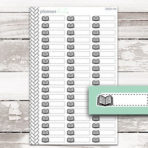 DASH-110 || BOOK / READ Dash Icon Planner Stickers