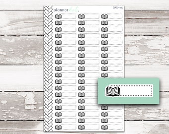 DASH-110 || BOOK / READ Dash Icon Planner Stickers