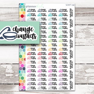 SCRIPT-158 || CHANGE CONTACTS Planner Stickers