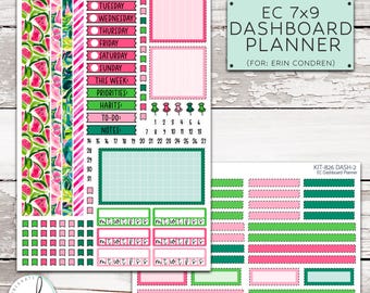 Agenda de sobremesa KIT-826 7x9 // "Paraíso Tropical" Semanal - Erin Condren