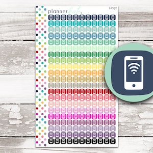I-1052 || CELL PHONE Itty Bitty Icon Stickers