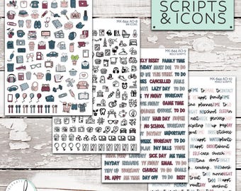 MK-844 ADD ONS #2 || "Dusty Rose" Kit Add Ons - Doodles-Icons-Sc