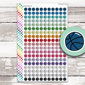 DOODLE-135 || BASKETBALL Doodle Stickers