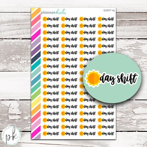 SCRIPT-115 || DAY SHIFT Planner Stickers