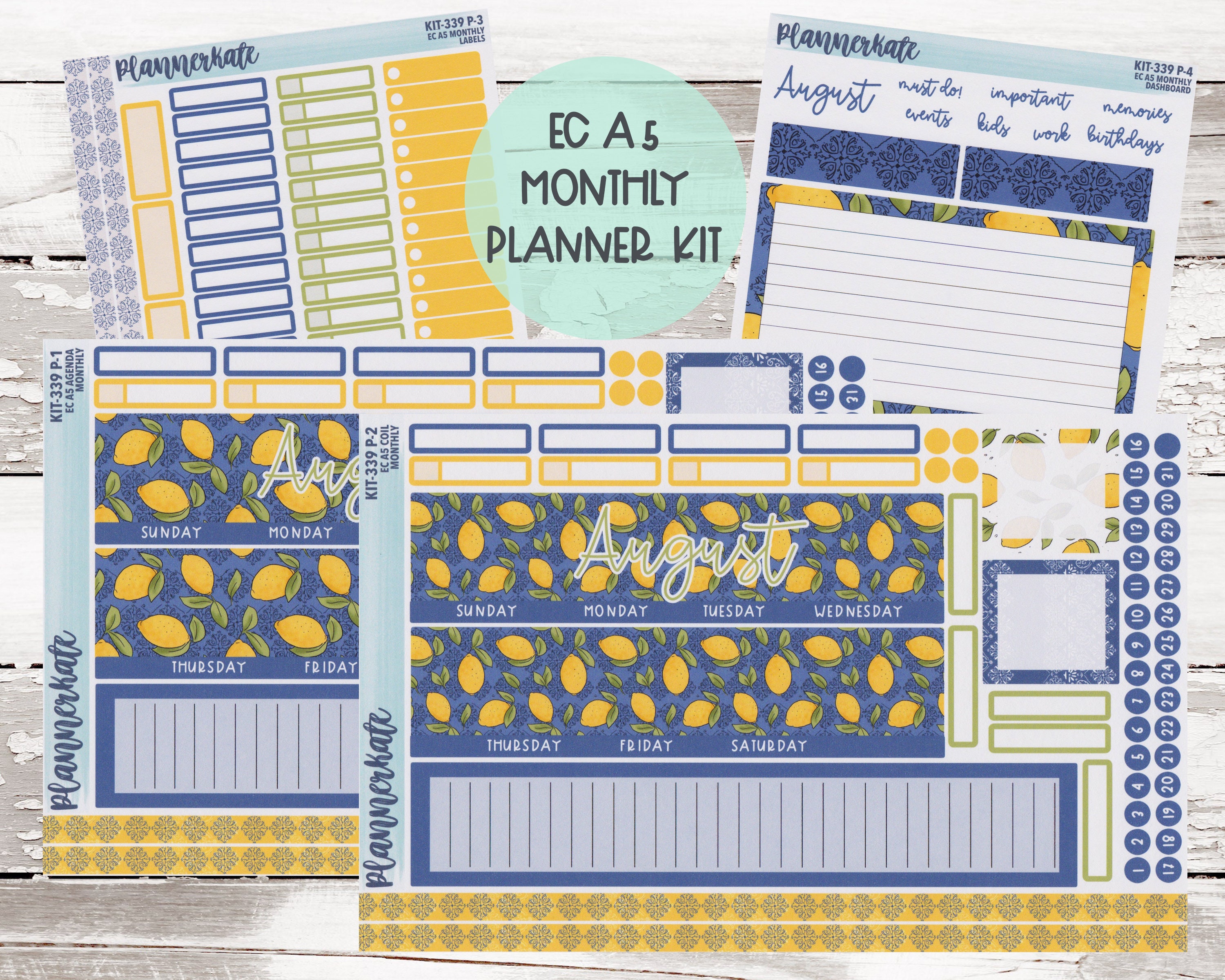 KIT-339P EC A5 Monthly || "Lemons Lemons Lemons" Monthly Ki…