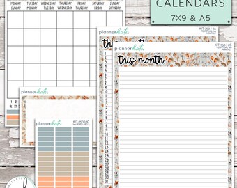 KIT-750 J PERPETUALS     Crisp & Cozy  Perpetual Calendars - A5   7x