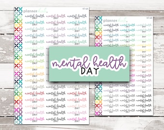 KF-6 || "Mental Health Day" Kit Font Scripts - Standard & Mini Size