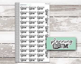 MS-123 || Planning Time Mixed Script Stickers