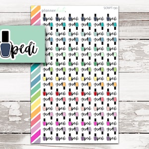 SCRIPT-130 || PEDI Planner Stickers