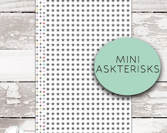 STK-256 || Kit Mini Asterisk Stickers