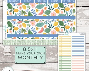 KIT-835 Z - 8.5x11 "Make Your Own" Monthly Kit || "Patio Picnic"