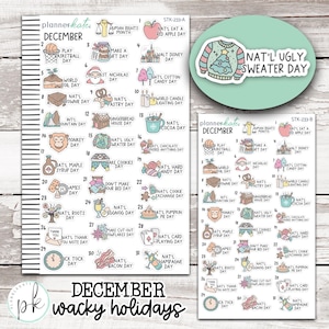 DECEMBER Wacky Holidays - Pastel | STK-233