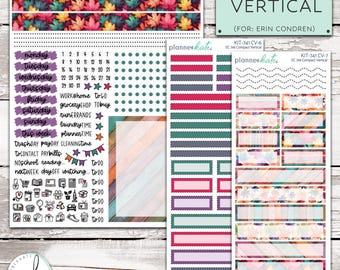 KIT-741 7x9 CV // "Sintiendo el otoño" Semanal - Erin Condren 7x9 Compact V