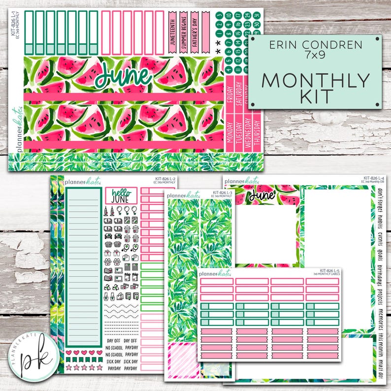 KIT-826 L - EC 7x9 Monthly || "Tropical Paradise"