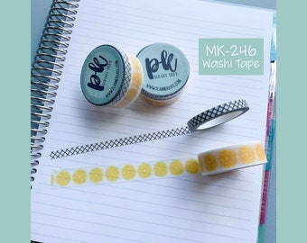 Final Sale! MK-246 Washi Tape (15mm & 6mm set) - CITRUS