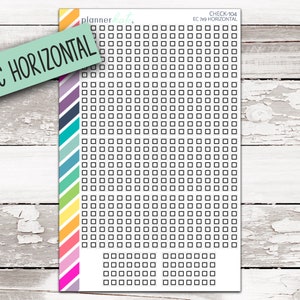 CHECK-104 || 7x9 EC HORIZONTAL Checklist Planner Stickers