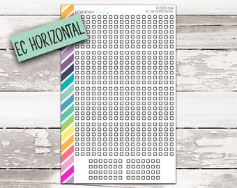 CHECK-104 || 7x9 EC HORIZONTAL Checklist Planner Stickers