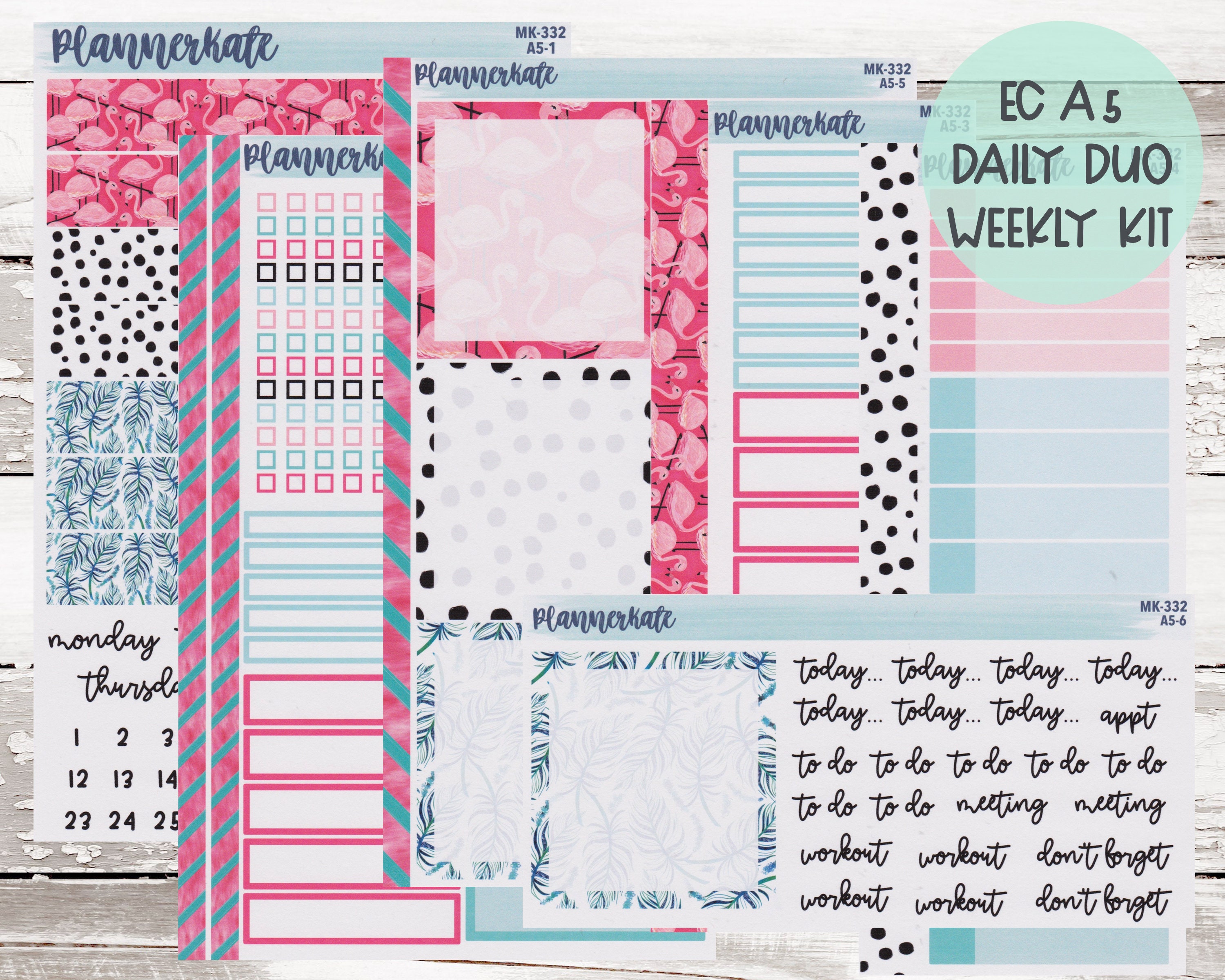 MK-332 A5 Daily Duo || "Let's Flamingle" A5 Daily Duo K…
