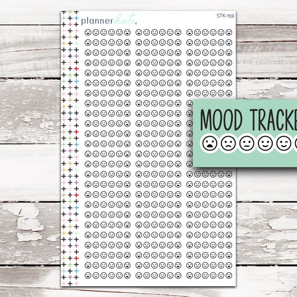 STK-159 || MOOD TRACKER - Planner Stickers