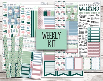 KIT-556 WEEKLY || "Let It Snow" - Weekly Kit Planner Stickers