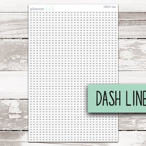 DASH-104 || DASH LINE Strips - Planner Stickers