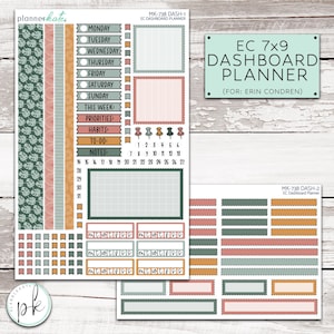 MK-738 7x9 Dashboard Planner || &quot;Vibes&quot; Weekly - Erin Condren