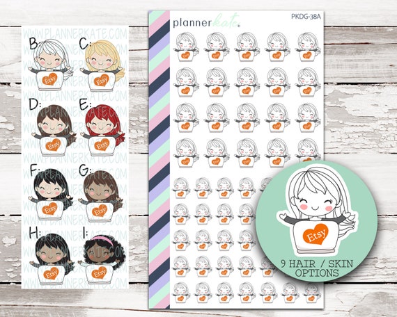 L-101, MINI Holiday Planner Stickers (.7 inches wide)