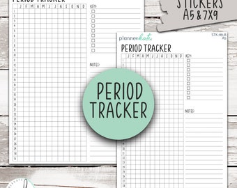 STK-181 || Period Tracker Dashboard Sticker (Jan-Dec / Jul-Jun)